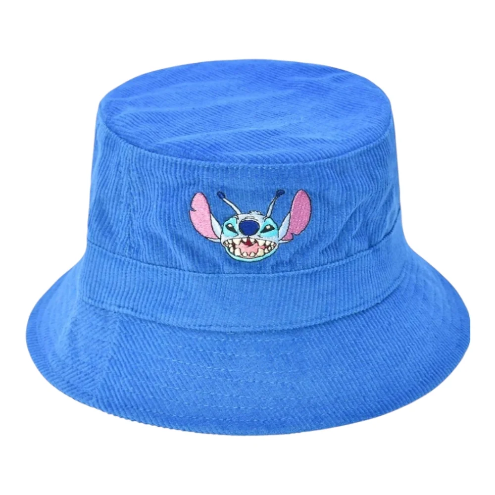 Disney Stitch Bucket Hat Blue Corduroy S/M